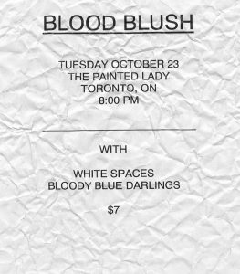Blood Blush // White Spaces // Bloody Blue Darlings