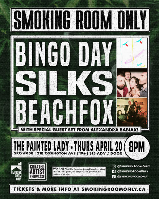 SMOKING ROOM ONLY presents... @ The Painted Lady