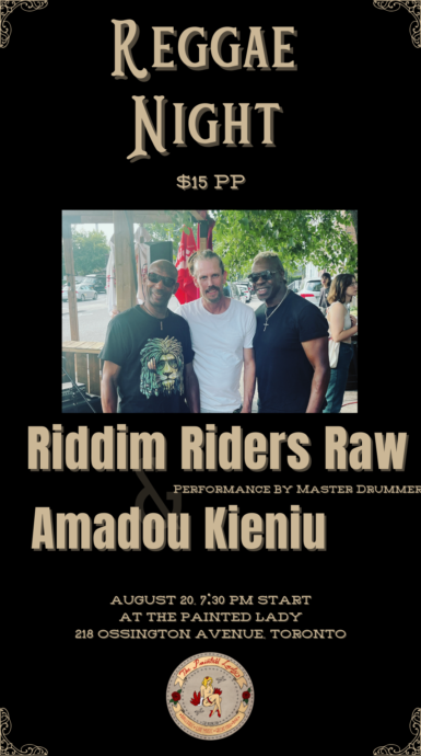 REGGAE NIGHT w RIDDIM RIDERS RAW // AMADOU KIENIU @ THE PAINTED LADY